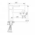 Смеситель для раковины Haiba HB10814, хром