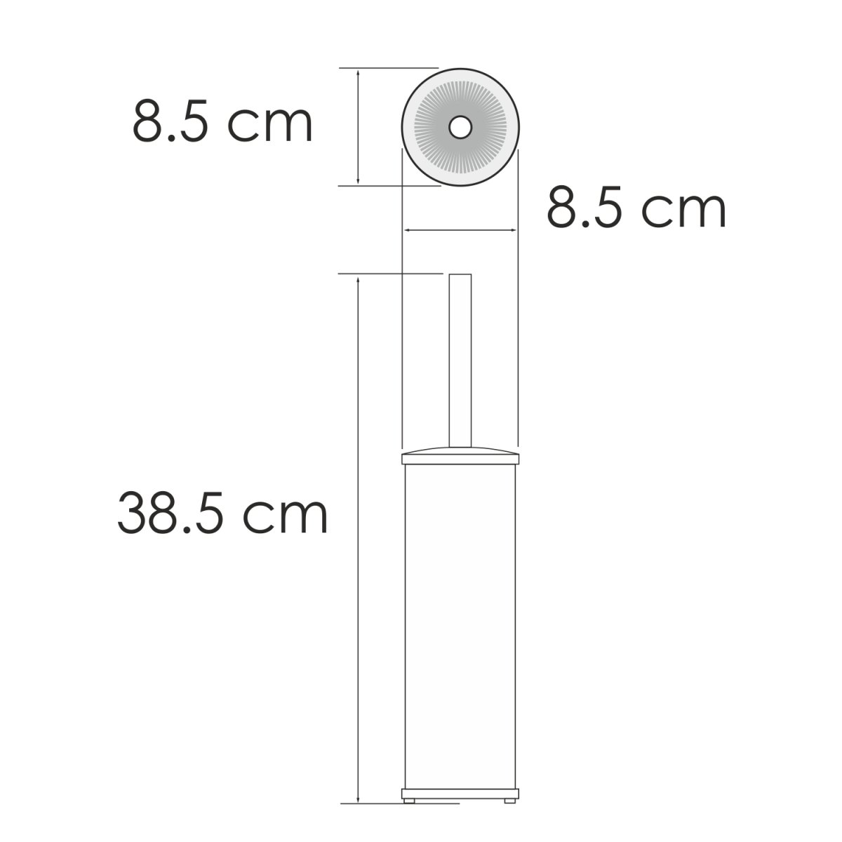 Щетка для унитаза WasserKraft 1027GM