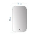 Зеркало Maretti Florenza FL144070P69EL 40x70 см