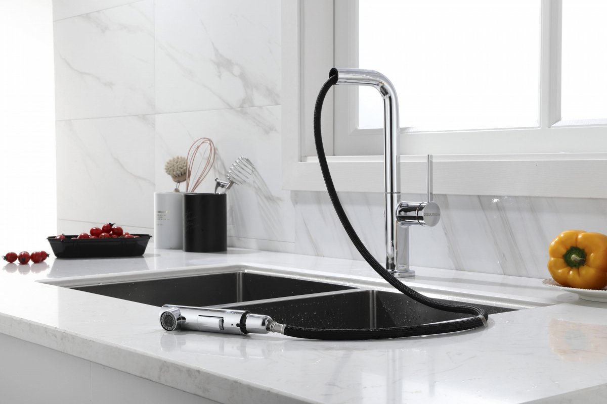 Смеситель для кухни Paulmark NEO, хром, Ne214419-CR