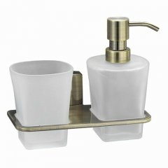 WasserKRAFT Exter K-5289 Держатель стакана и дозатора