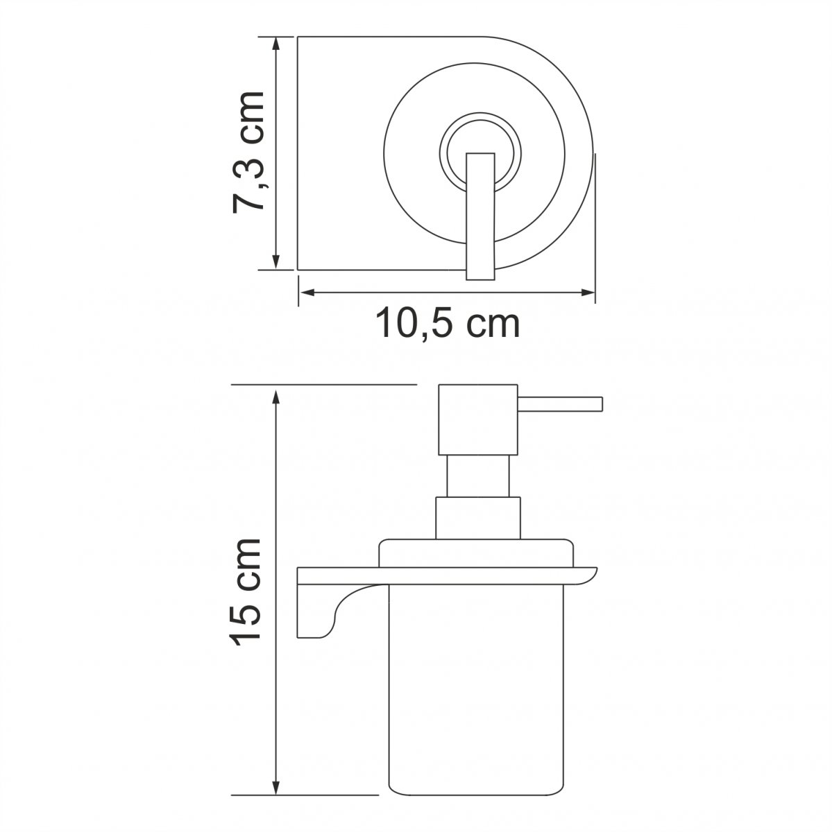 WasserKRAFT Kammel K-8399 Дозатор для жидкого мыла