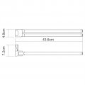 WasserKRAFT Leine K-5031WHITE Держатель полотенец двойной