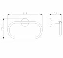 Кольцо для полотенец WONZON & WOGHAND SIMPLE, Хром (WW-6513)