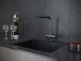 Смеситель для кухни Paulmark SKALEN, вороненая сталь, Sk213020-GM