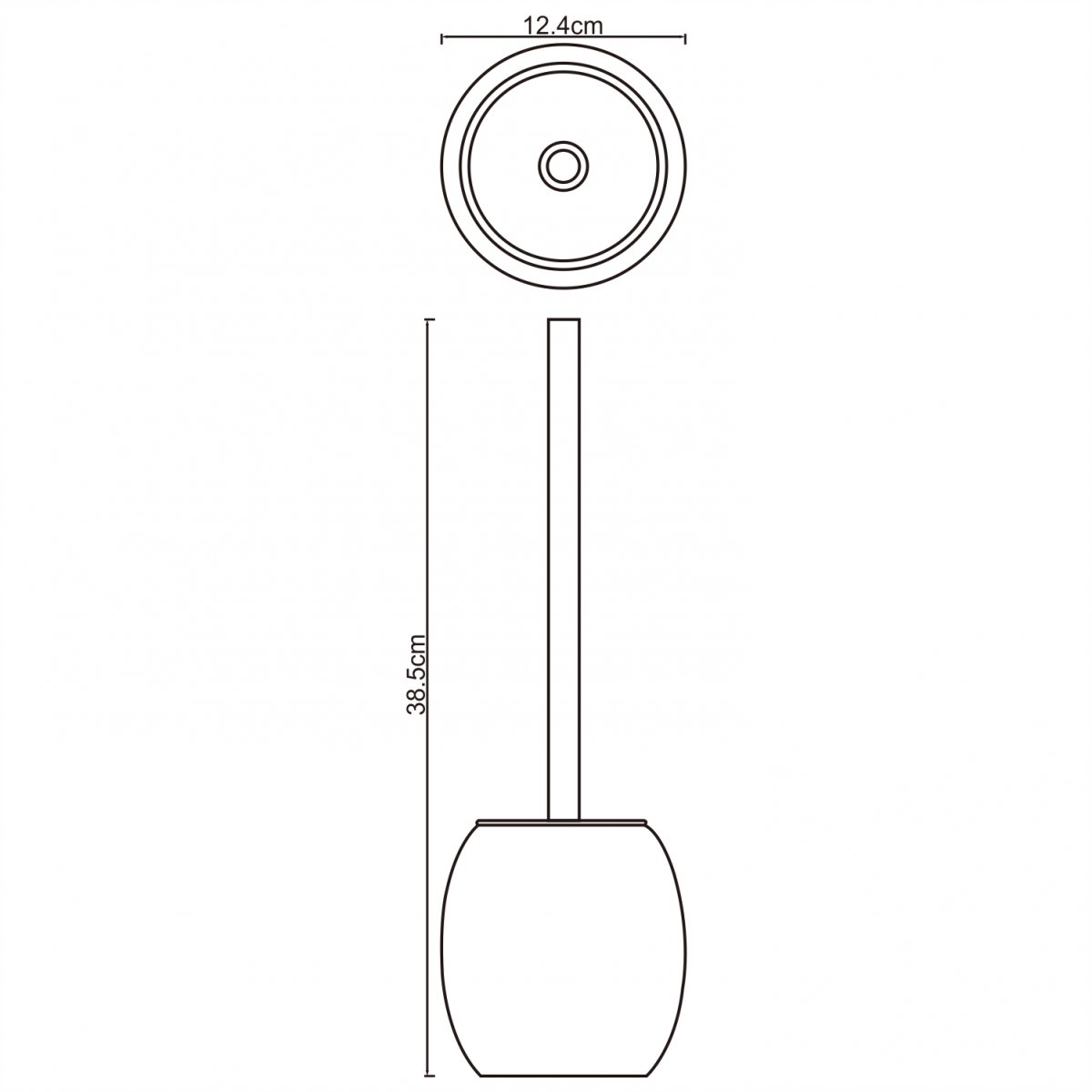 WasserKRAFT Ruwer K-6727 Щетка для унитаза