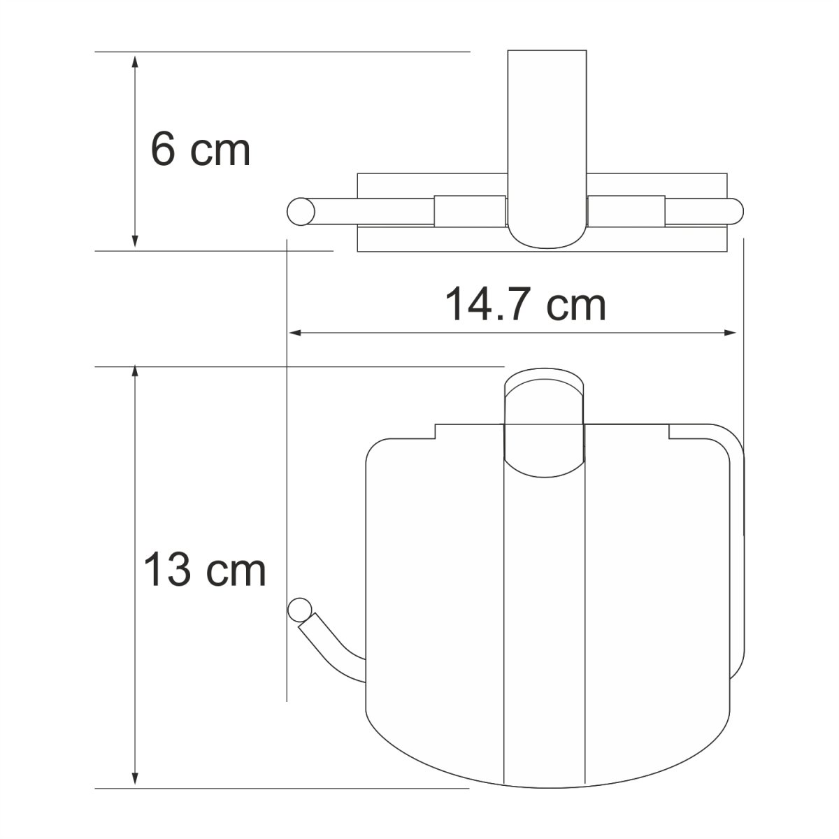 WasserKRAFT Berkel K-6825 Держатель туалетной бумаги