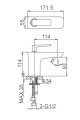 Смеситель для раковины WONZON & WOGHAND SHARK, Хром (WW-481101-CR)