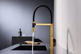 Смеситель для кухни Paulmark LEADER, брашированное золото, Le214101-BG
