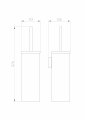 Туалетный ершик в комплекте WONZON & WOGHAND EASY, Хром (WW-8119)
