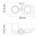 WasserKRAFT Ammer K-7026 Держатель стакана и мыльницы