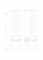Туалетный ершик в комплекте WONZON & WOGHAND ROMA, Бронза (WW-7229)