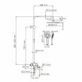 Душевая система Wasserkraft A185.257.155.WM