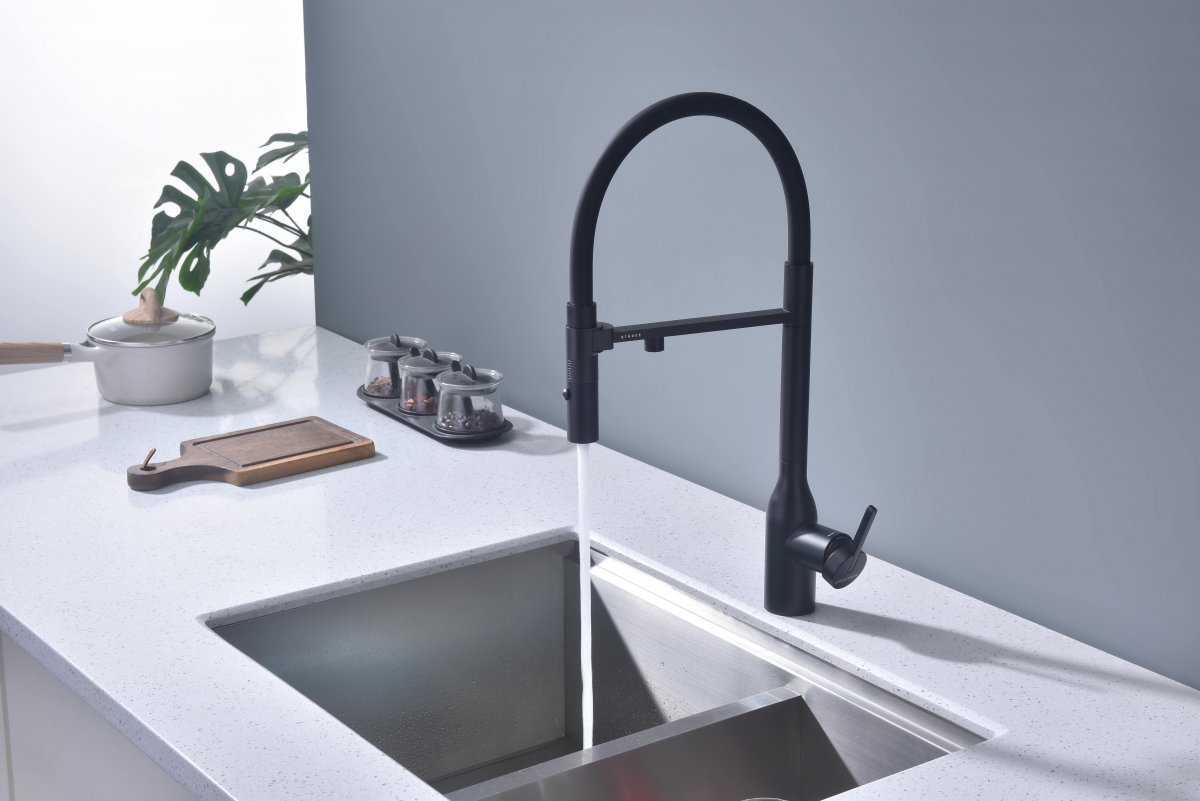 Смеситель для кухни Paulmark MAGNETO ONE, антрацит, Ma213188-AN