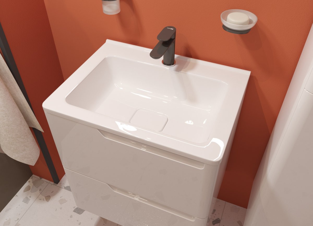 Раковина ESTET Каре Люкс 600х450