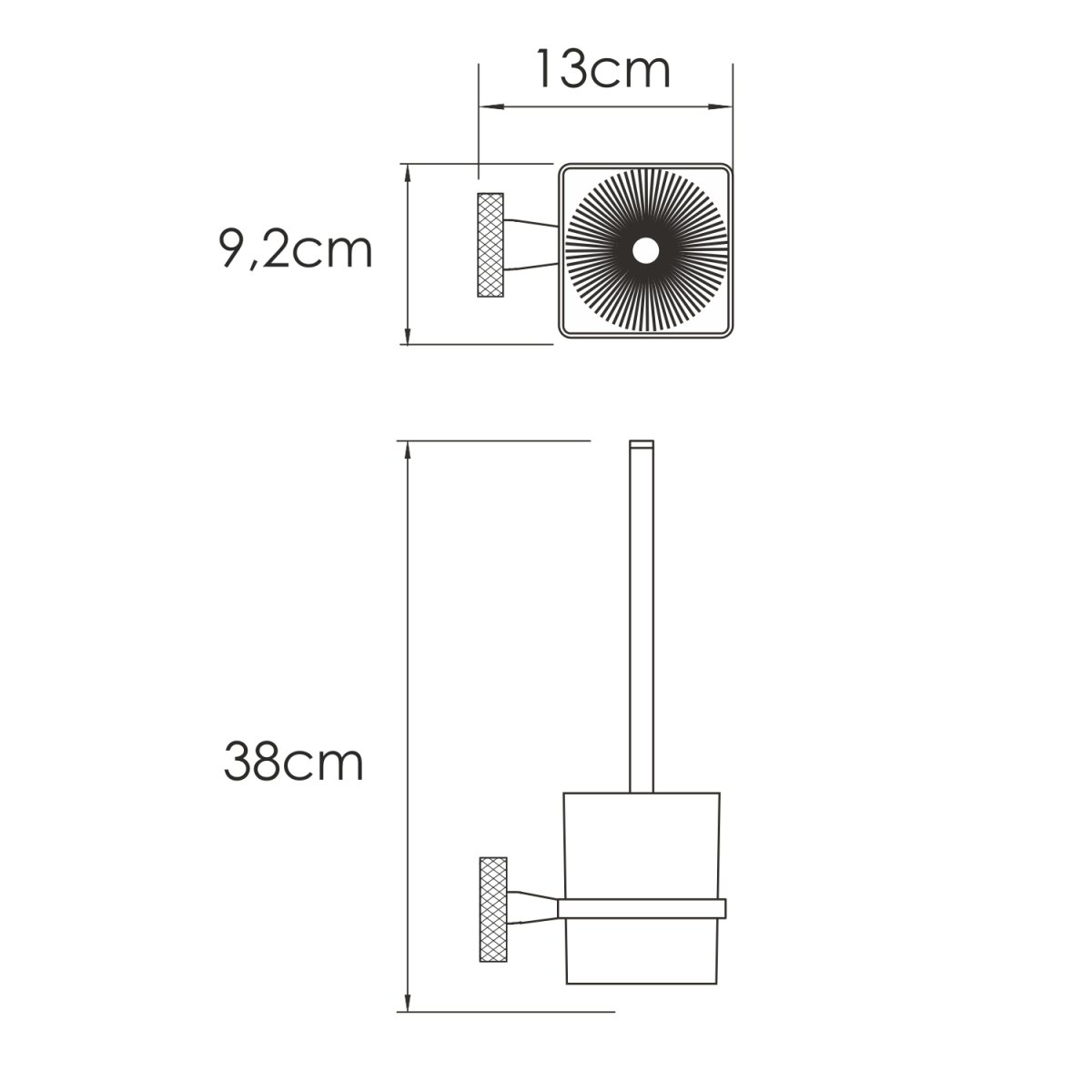 Щетка для унитаза WasserKraft 46627