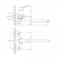 Смеситель для ванны Haiba HB2216, хром