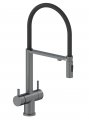 Смеситель для кухни с гибким изливом AltroBagno Flusso 050203 GrMt