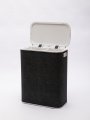 Корзина для белья Geralis Вamboo Gray BBH-B, цвет Темно-Серый, кант хром, стандартная