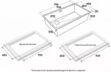 Мойка кухонная Paulmark NEXT-SKEW 74-L UNI, брашированная сталь, 740х440мм, PM887444-L-BS