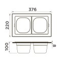Контейнер Omoikiri DC-04-2-LG светлое золото