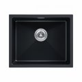 Мойка Paulmark LUMI 55UNI, IT-GRANIT, LU55-BLM, черный металлик, 555х460