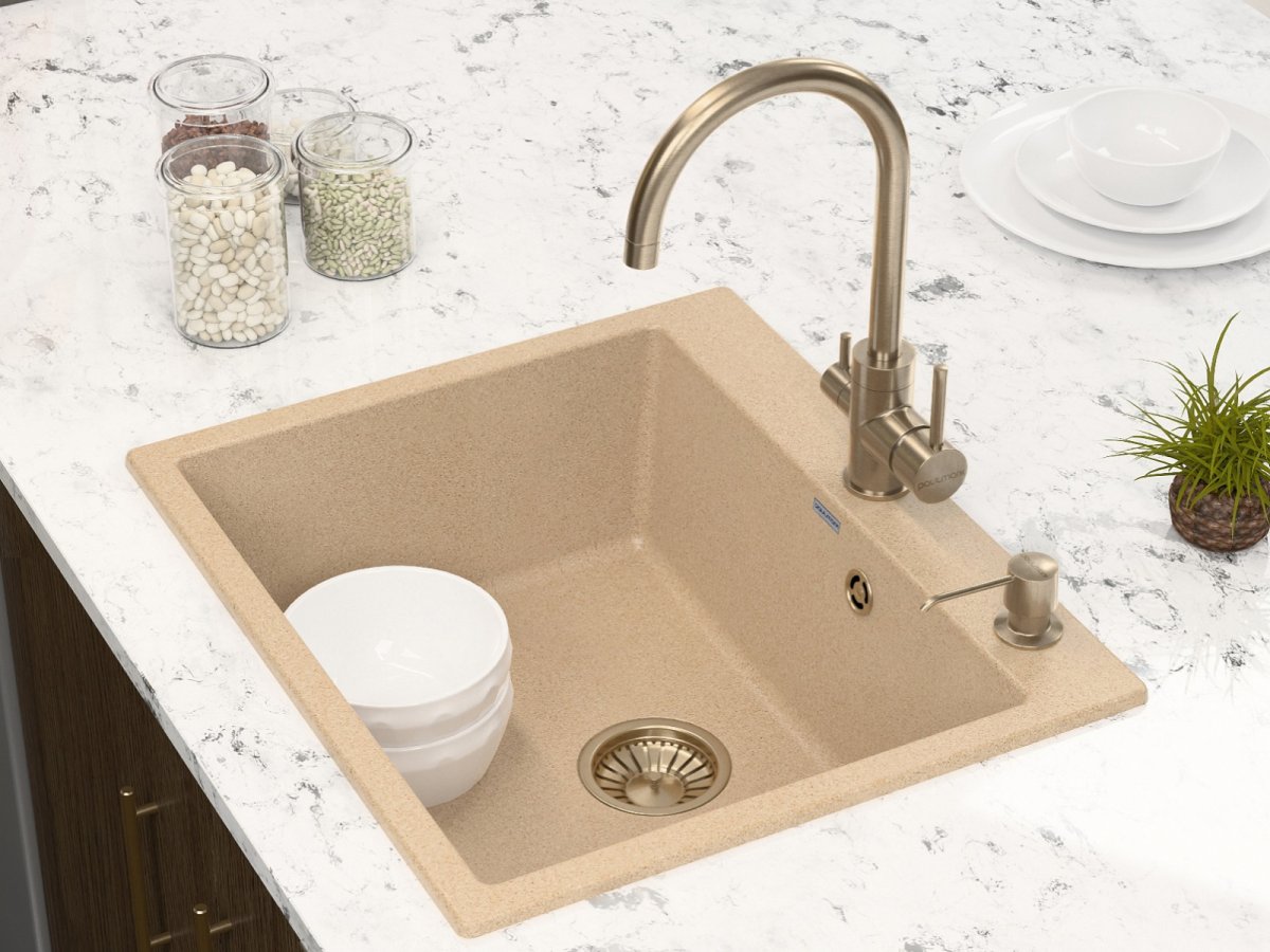 Смеситель для кухни Paulmark ESSEN, бронза, Es213211-BR
