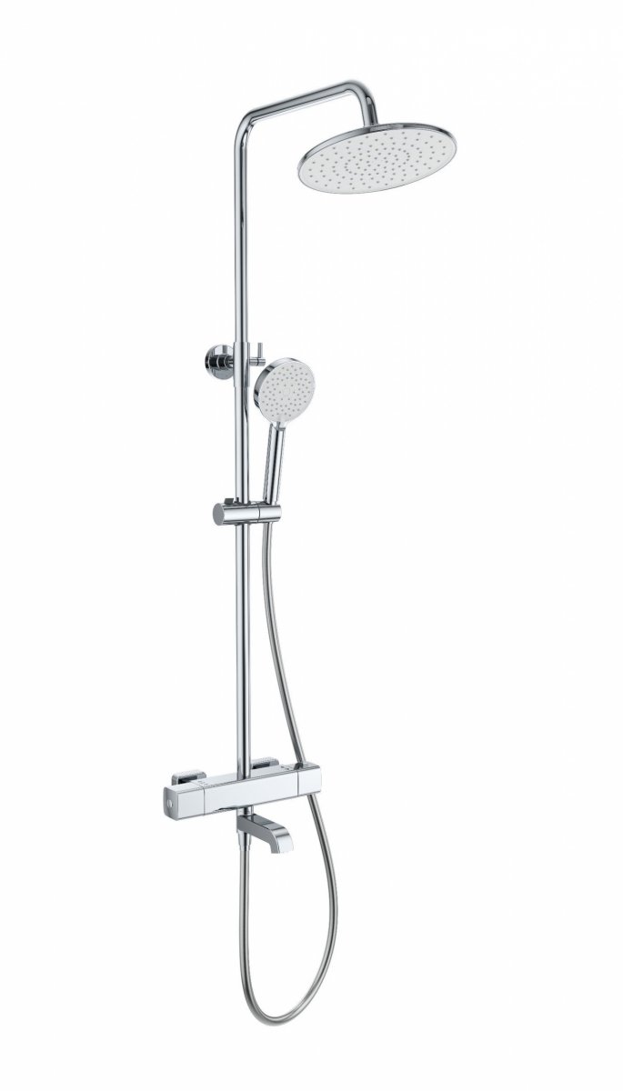 Душевая система с термостатом WONZON & WOGHAND STAY 4, Хром (WW-A3007-T1-CR)