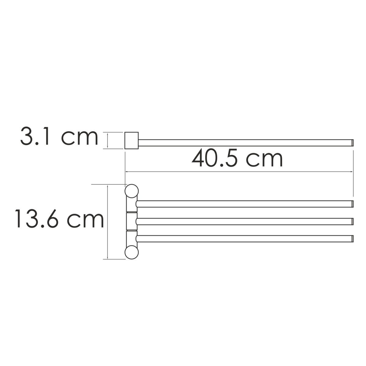 Держатель полотенец WasserKraft 1033PG