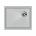 Мойка кухонная Paulmark LUMI 55UNI-SKEW, IT-GRANIT, LU55SK-WH, белый, 555х440