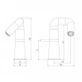 Смеситель для раковины Haiba HB10813-7, черный