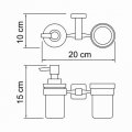 WasserKRAFT Lippe K-6589 Держатель стакана и дозатора