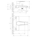 Схематическое изображение Смеситель Rossinka RS28-31 для ванны