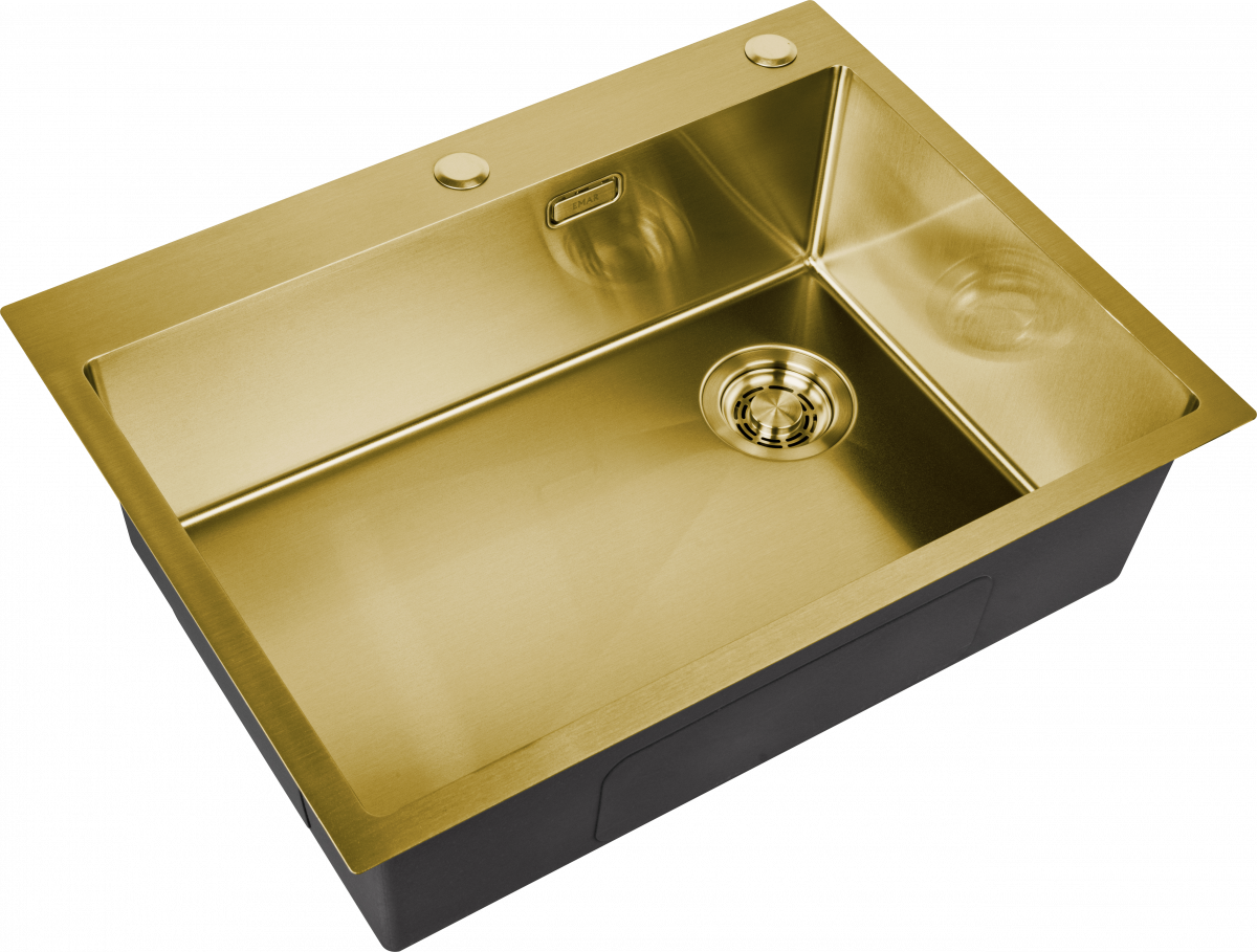 Мойка кухонная Emar EMB-660(TOP) PVD Golden, золото