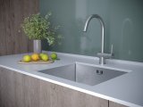 Смеситель для кухни Paulmark BEND, брашированная сталь, Be212066-BS