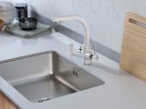 Смеситель для кухни Paulmark ESSEN, белый матовый, Es213011-431