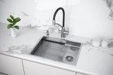 Смеситель для кухни Paulmark SIEGEN, брашированная сталь, Si213111-BS