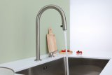 Смеситель для кухни Paulmark ESTETICA, брашированная сталь, Es218006-BS