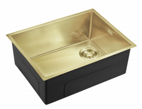 Мойка кухонная Emar EMB-540(UN) PVD Matt Gold, золото