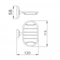 Мыльница Haiba HB1502-1, хром