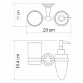 WasserKRAFT Ammer K-7089 Держатель стакана и дозатора
