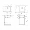 Кухонная мойка Ulgran Quartz Under 450-03, десерт