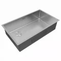Мойка кухонная Paulmark NEXT-SKEW 74-L UNI, брашированная сталь, 740х440мм, PM887444-L-BS