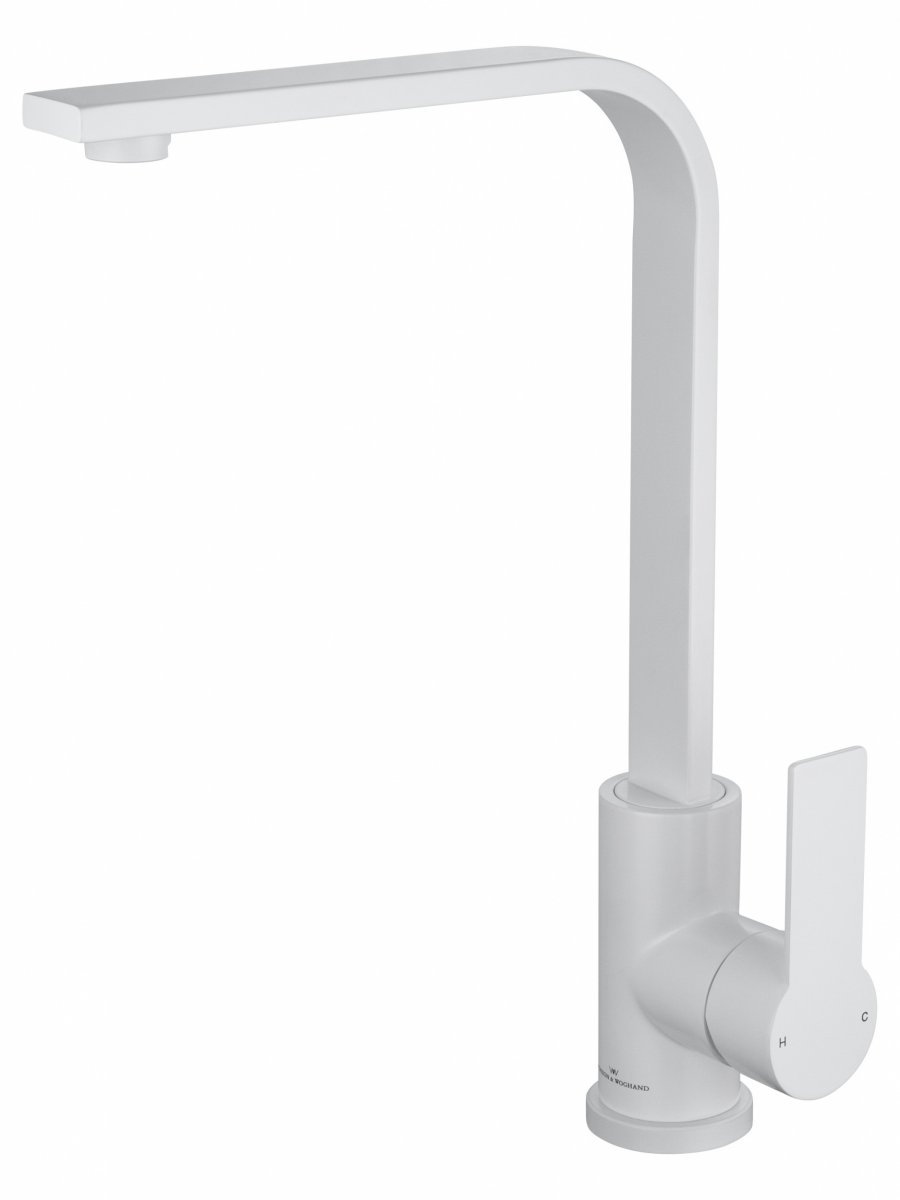 Смеситель для кухни WONZON & WOGHAND, Белый матовый (WW-AE4550-MW)