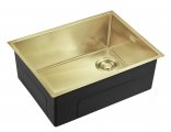 Мойка кухонная Emar EMB-540(UN) PVD Matt Gold, золото