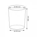 WasserKraft Aller WB-106-L Плетеная корзина для белья с крышкой
