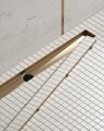 Душевой лоток (двухсторонняя решетка) TIMO Drain System DS230207/17, матовое золото