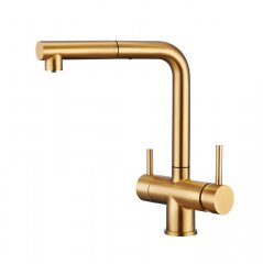 Смеситель кухонный EMAR ЕСB - 7017 PVD Golden смеситель