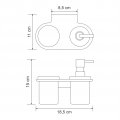 WasserKRAFT Kammel K-8389 Держатель стакана и дозатора