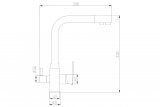 Смеситель Steel Hammer SH 805 SATIN для кухонной мойки